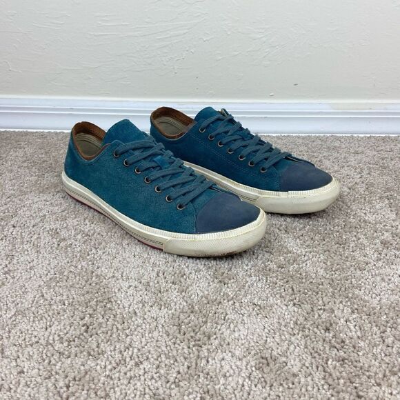 Tommy Hilfiger Navy Suede Leather Sneaker - Picture 1 of 6